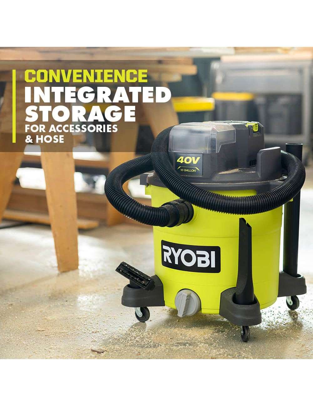 40V 10 Gal. Cordless Wet/Dry Vacuum (Tool Only)