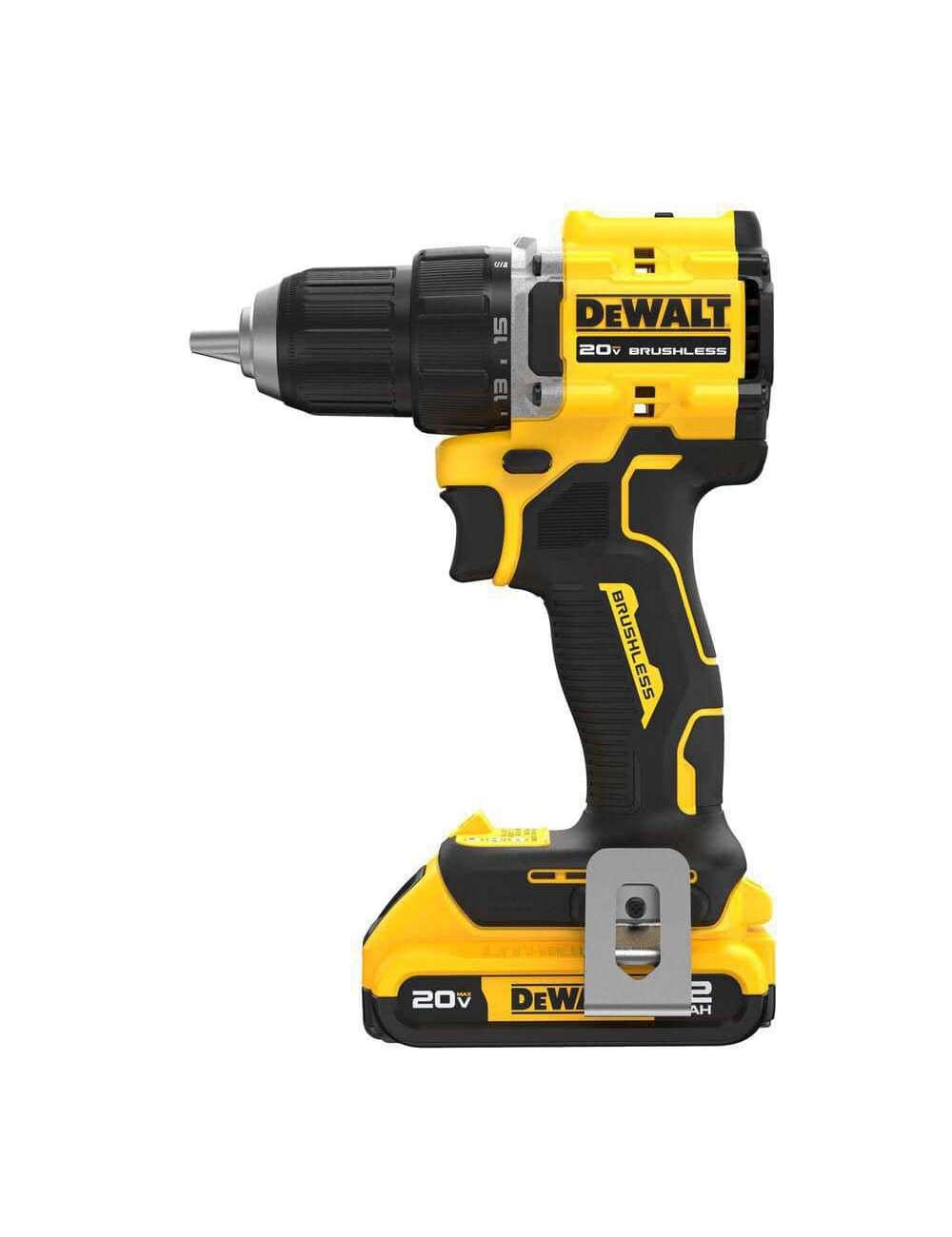 ATOMIC 20-Volt Lithium-Ion Cordless Compact 1/2 in. Drill/Driver Kit with 2.0Ah Battery, Charger and Bag
