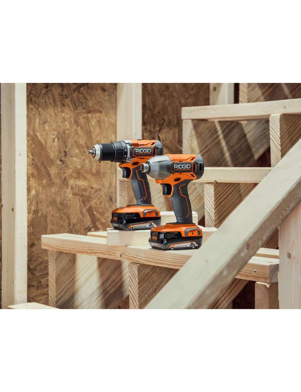 18V Cordless 2-Tool Combo Kit with Drill/Driver, Impact Driver, (2) 2.0 Ah Batteries, and Charger
