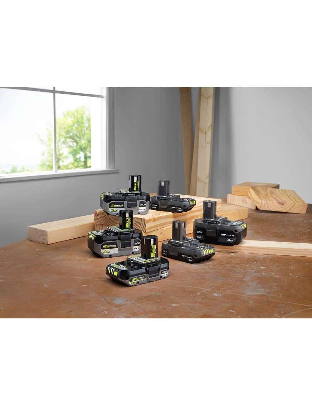 ONE+ 18V Lithium-Ion HIGH PERFORMANCE Starter Kit with 2.0 Ah Battery, 4.0 Ah Battery, 6.0 Ah Battery, Charger, and Bag