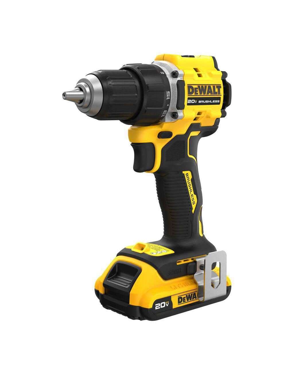 ATOMIC 20-Volt Lithium-Ion Cordless Compact 1/2 in. Drill/Driver Kit with 2.0Ah Battery, Charger and Bag