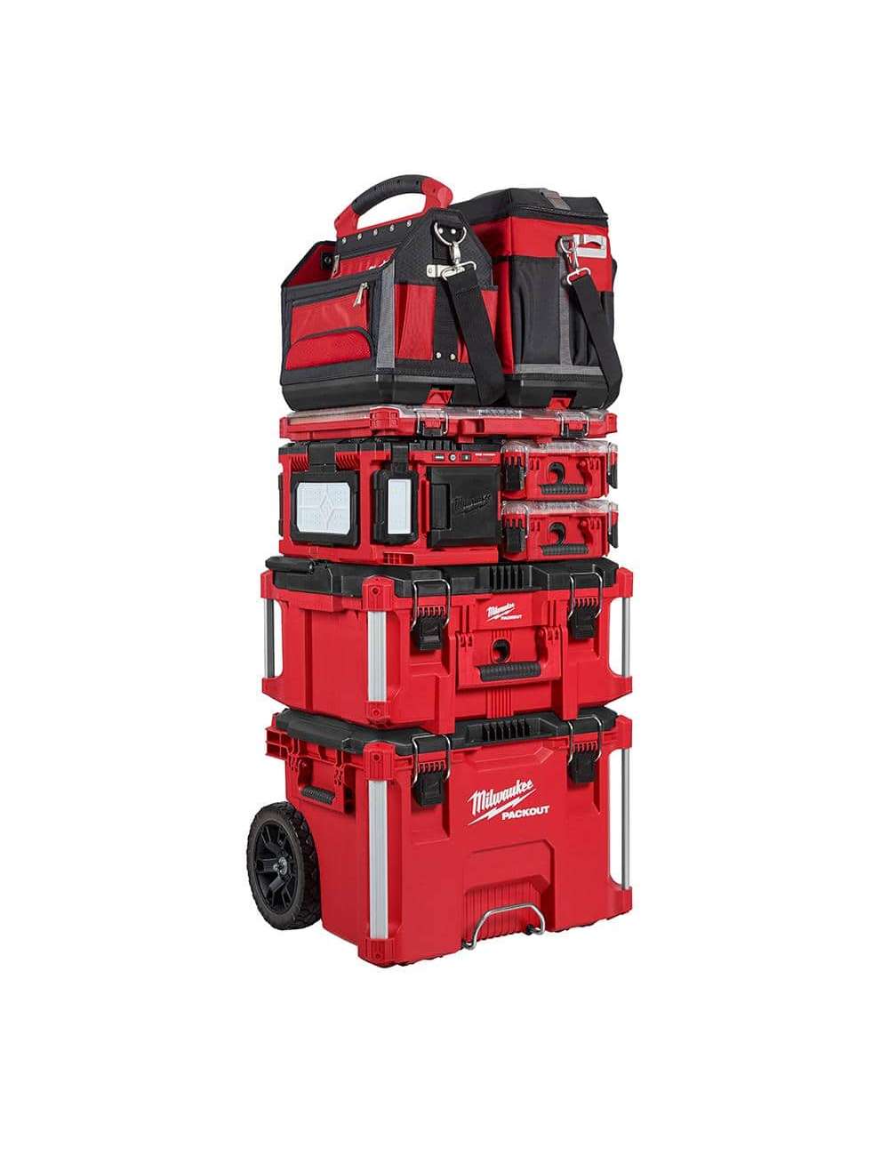 M18 18-Volt Lithium-Ion Cordless PACKOUT 3000 Lumens LED Light with Built-In Charger