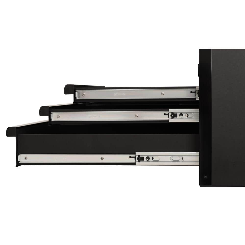 72 in. W x 23 in. D Heavy Duty 9 Drawer Top Tool Chest in. Matte Black