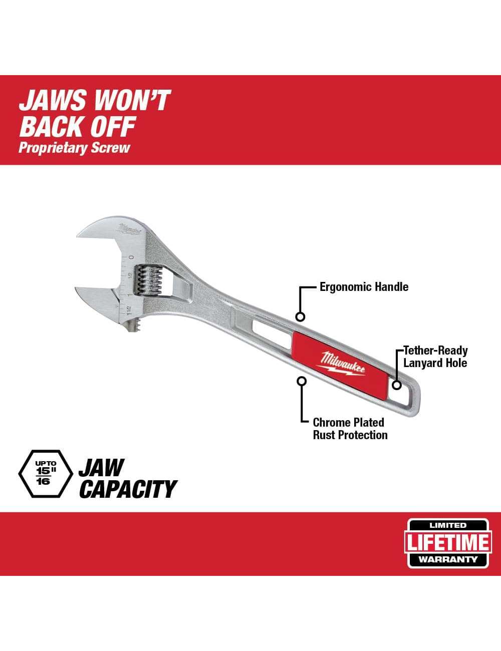 6 in. and 10 in. Adjustable Wrench Set