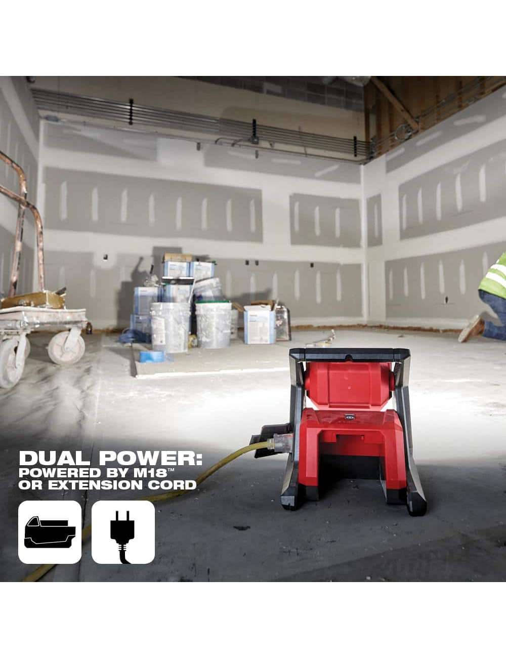 M18 GEN-2 18-Volt Lithium-Ion Cordless 4000 Lumens ROVER LED AC/DC Flood Light (Tool-Only)