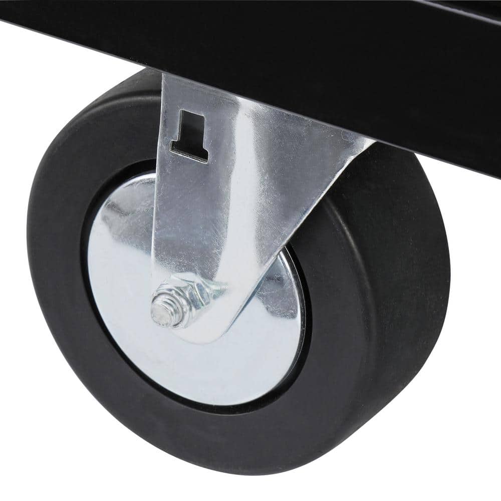 62 in. W x 24 in. D Standard Duty 14 Drawer Mobile Workbench Cabinet Tool Chest with Solid Wood Top in. Gloss Black