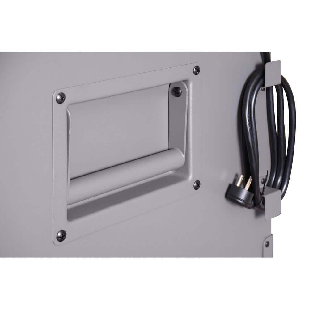 56 in. W x 22 in. D Heavy Duty 18 Drawer Combination Rolling Tool Chest and Top Tool Cabinet Set in. Matte Gray