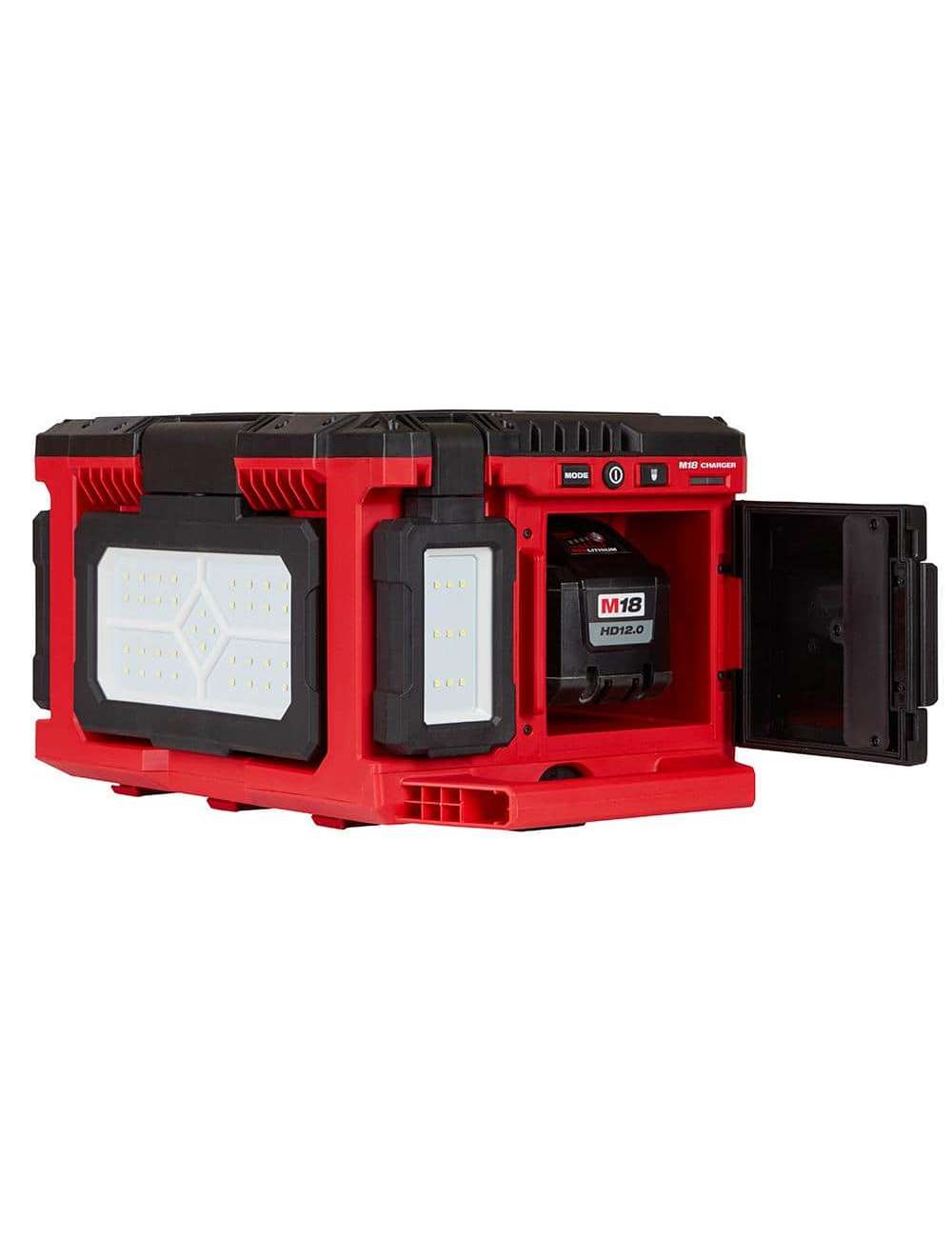 M18 18-Volt Lithium-Ion Cordless PACKOUT 3000 Lumens LED Light with Built-In Charger