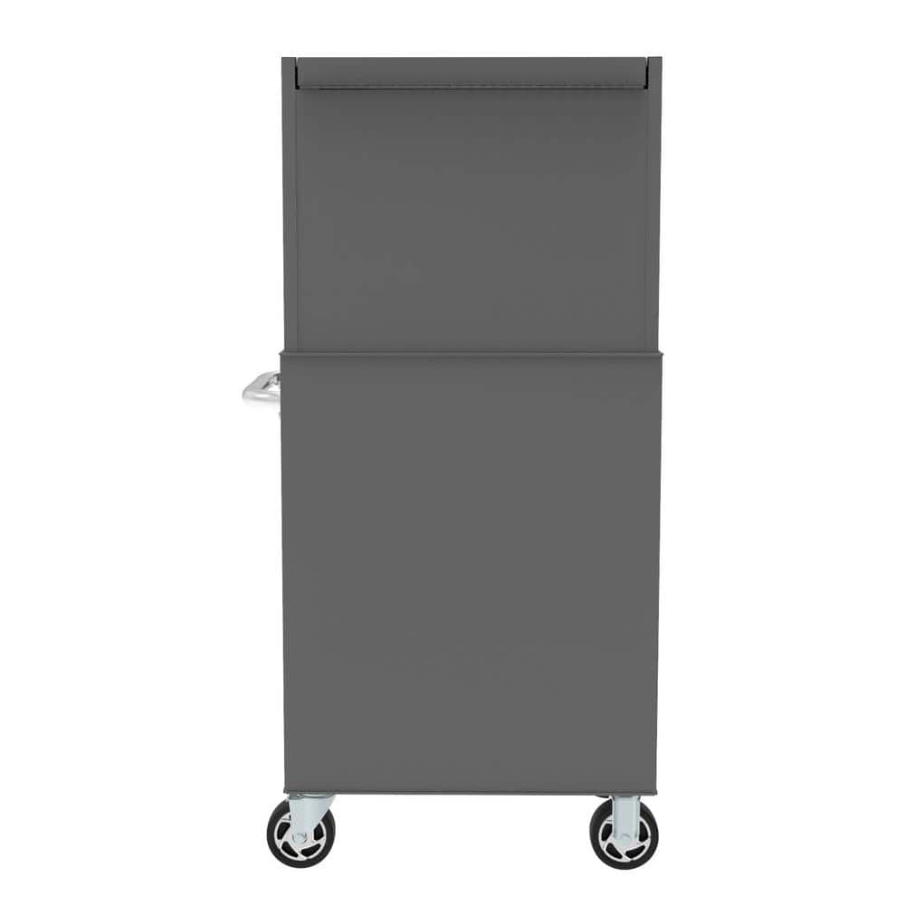 27 in. 11 Drawer Tool Chest and Cabinet Combo in. Glossy Gray