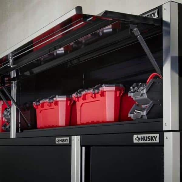 72 in. W Professional Duty Tool Workbench Top Locker in. Black