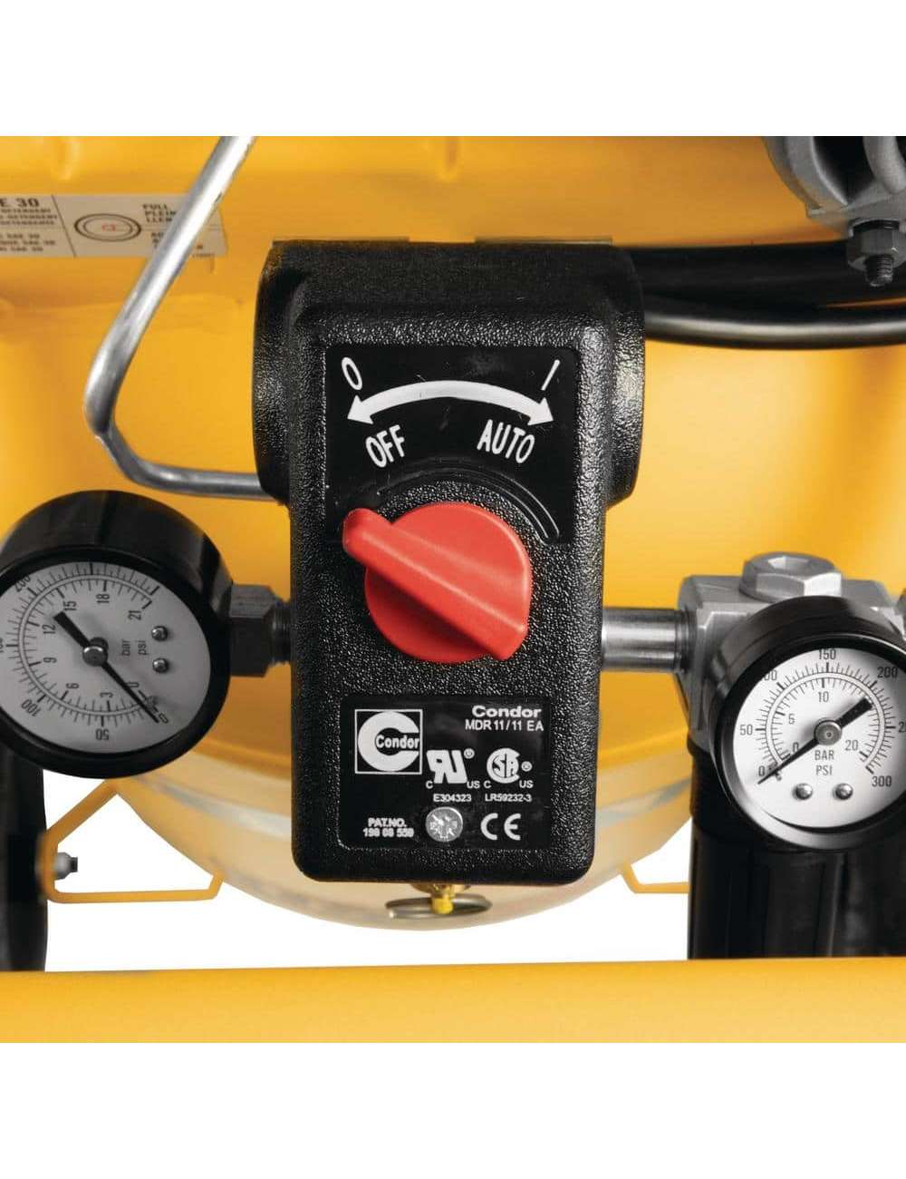 25 Gal. 200 PSI Oil Lubed Belt Drive Portable Vertical Electric Air Compressor