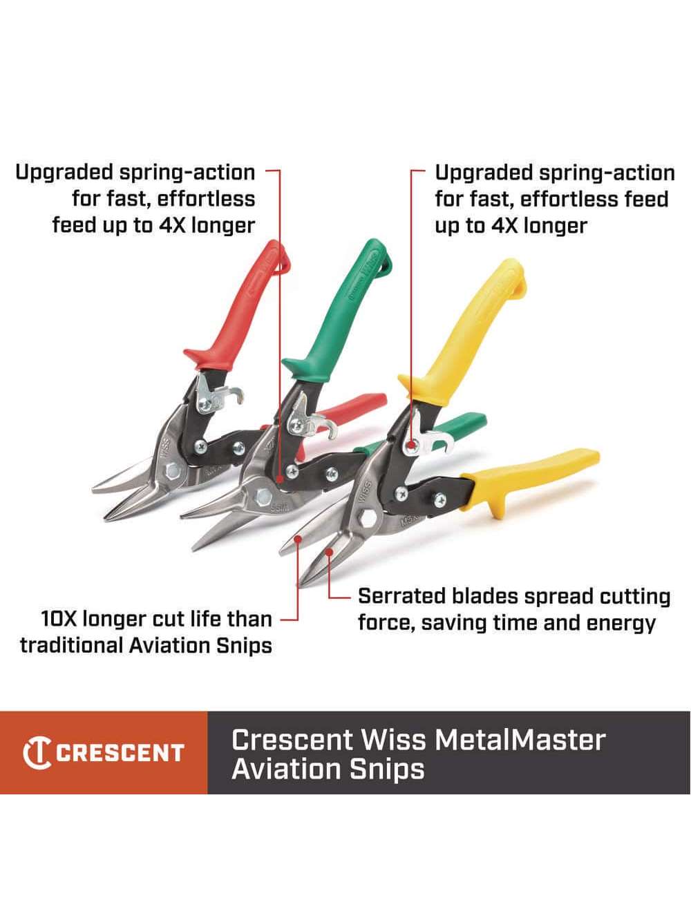 9-3/4 in. Compound Action Straight and Left Cut Aviation Snips