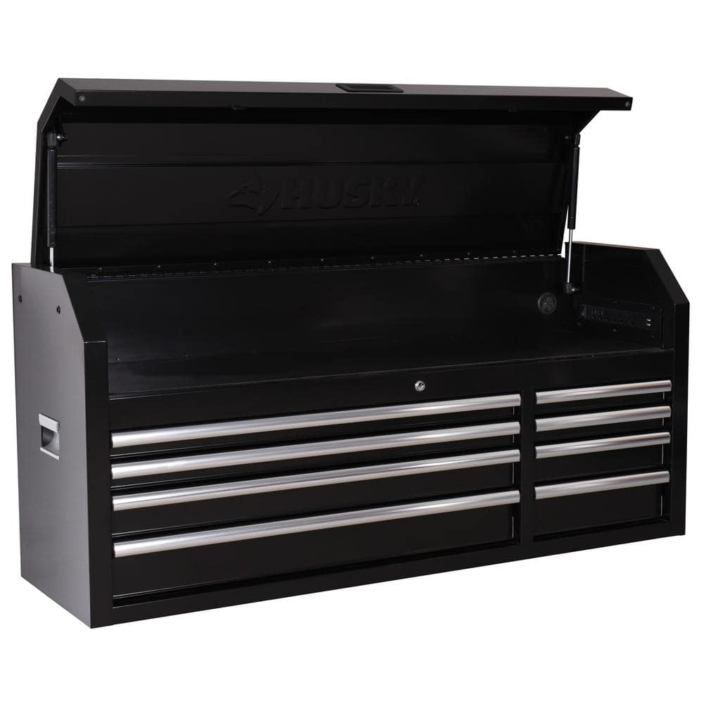 Modular 52 in. 8 Drawer Black Top Tool Chest
