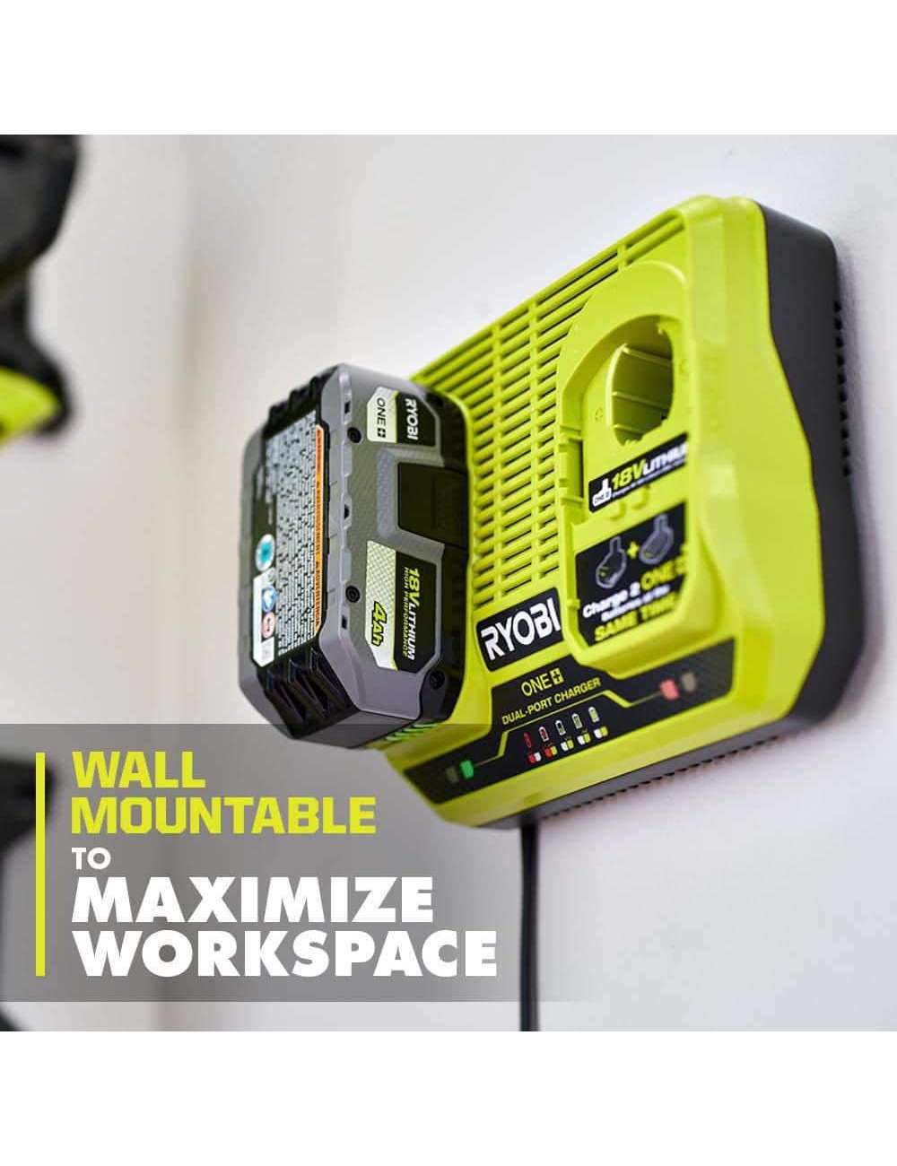 ONE+ 18V (6) 1.5 Ah Batteries with Dual-Port Charger Starter Kit