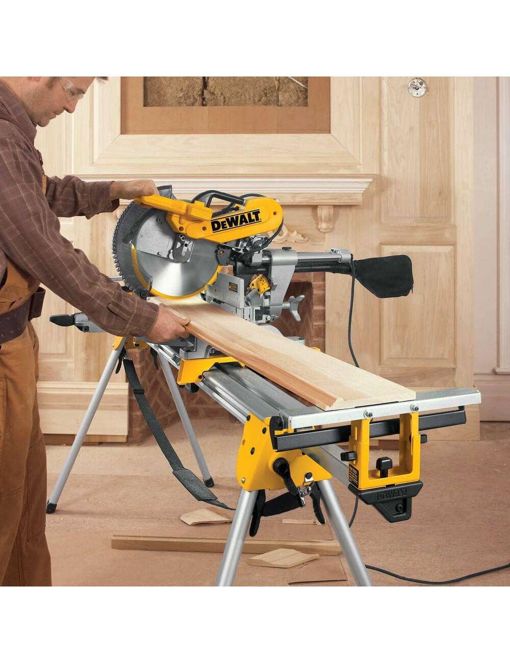 15 Amp Corded 12 in. Double Bevel Sliding Compound Miter Saw, Blade Wrench and Material Clamp