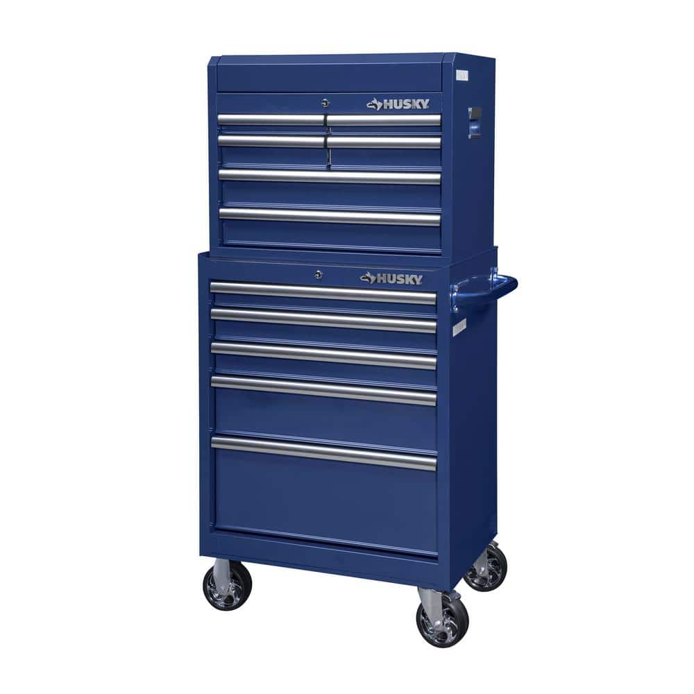 27 in. 11 Drawer Tool Chest and Cabinet Blue