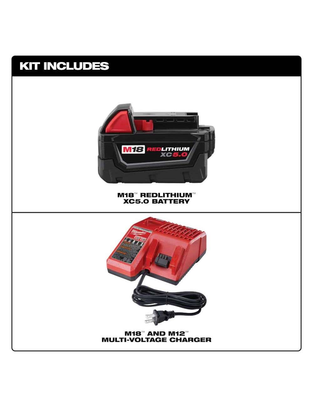 M18 18-Volt Lithium-Ion XC Starter Kit with One 5.0Ah Battery and Charger