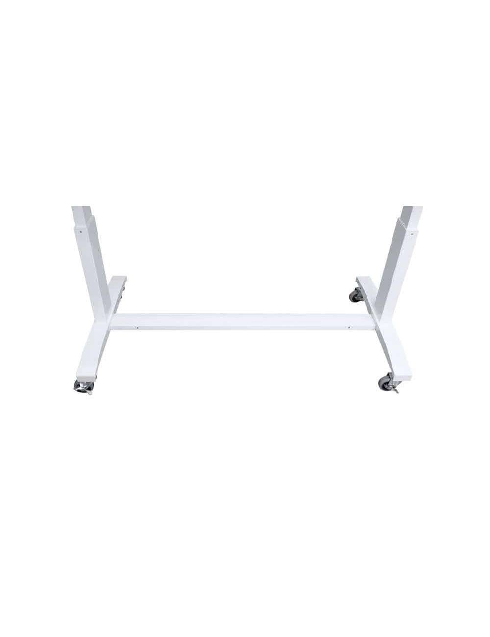 46 in. Adjustable Height Work Table with 2-Drawers in White