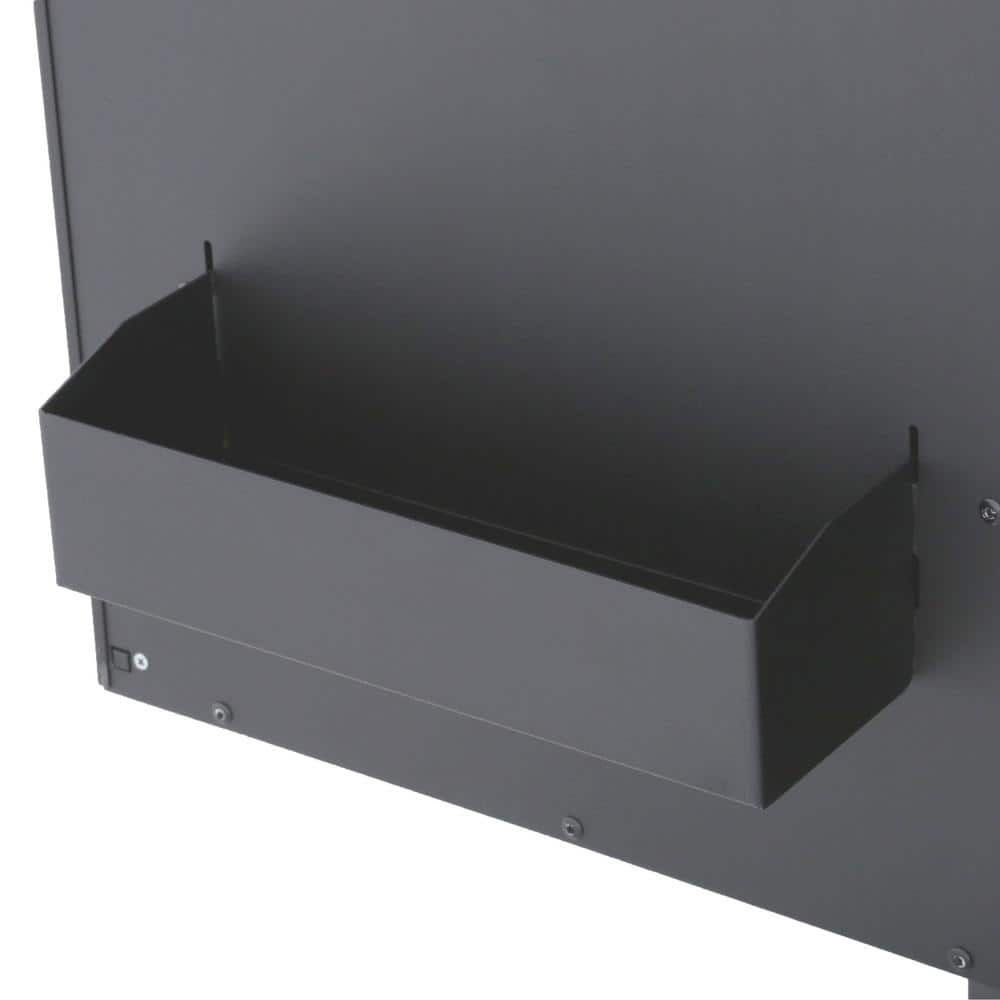 61 in. W x 26 in. D Heavy Duty 10 Drawer 1 Door Mobile Workbench with Hardwood Top Pegboard and Shelf in. Matte Black