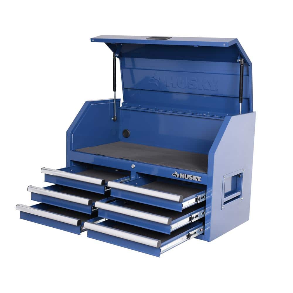 36 in. 6 Drawer Blue Top Tool Chest