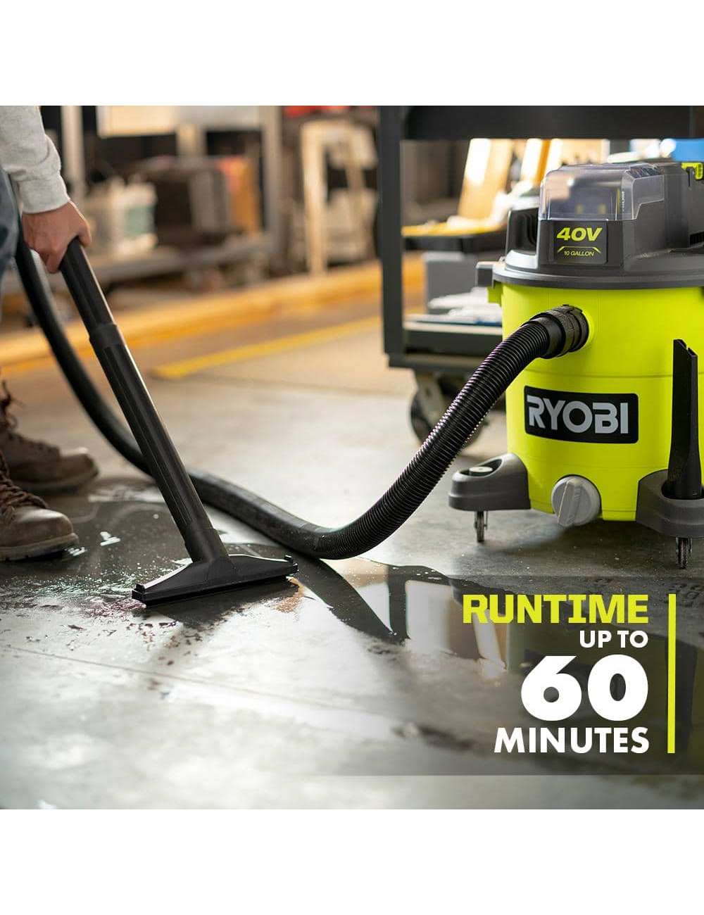 40V 10 Gal. Cordless Wet/Dry Vacuum (Tool Only)