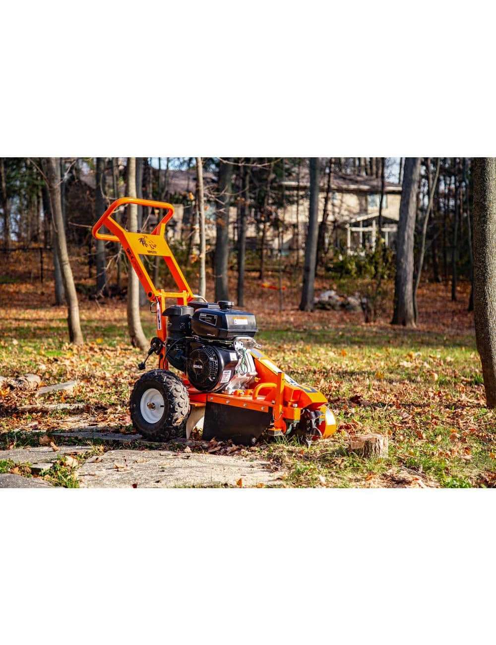 12 in. 14 HP Gas Powered Certified Commercial Stump Grinder with 9 High Speed HPDC Machined Carbide Cutters