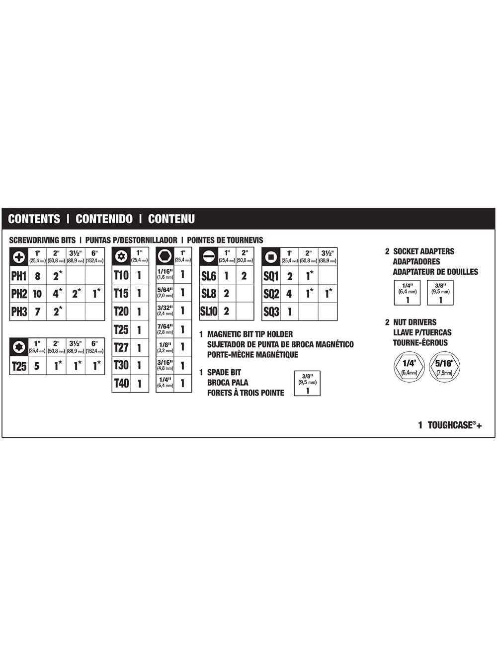 MAXFIT ULTRA Steel Screwdriving Bit Set (81-Piece)