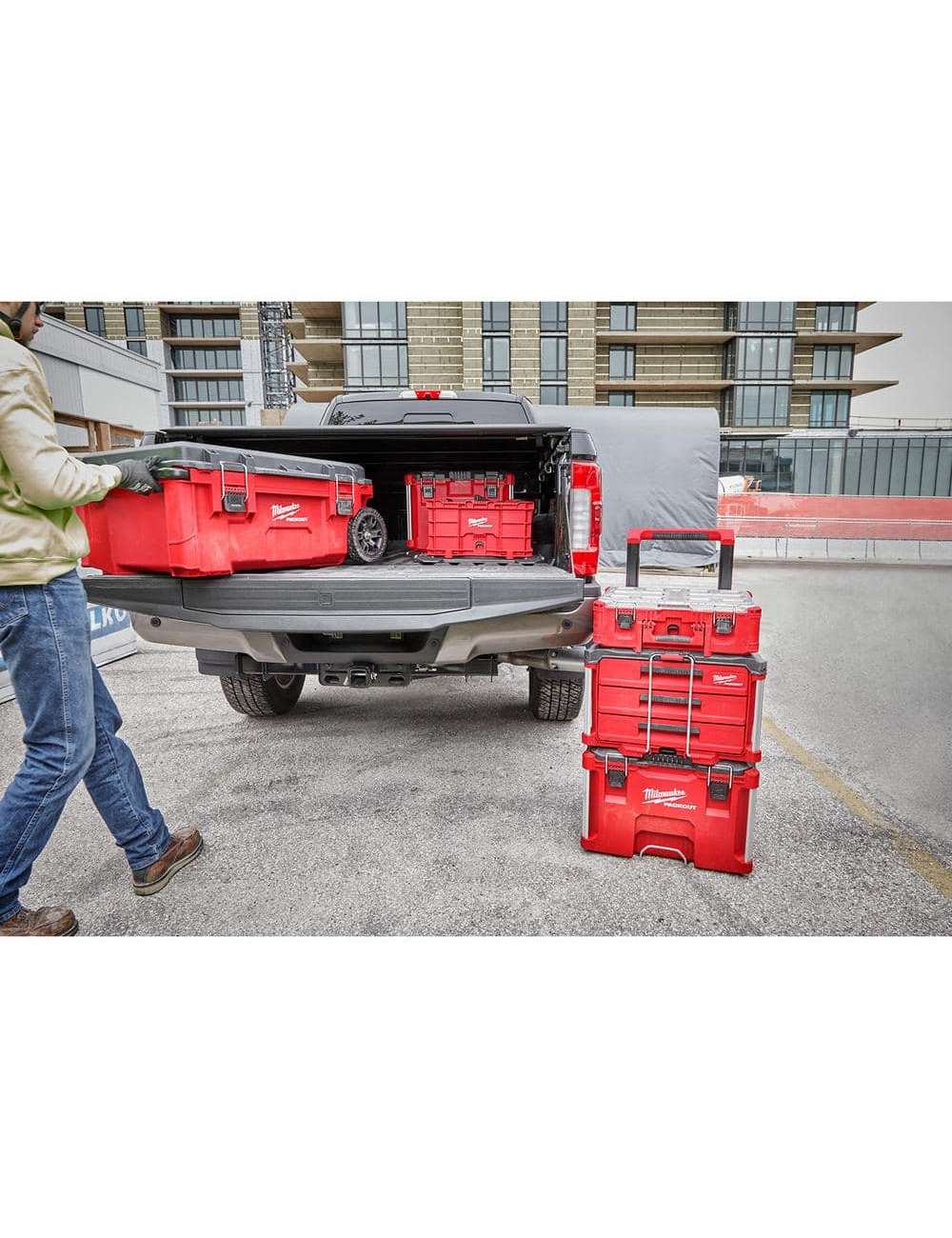 PACKOUT 20 in. Deep Organizer with 6 Compartments and Quick Adjust Dividers