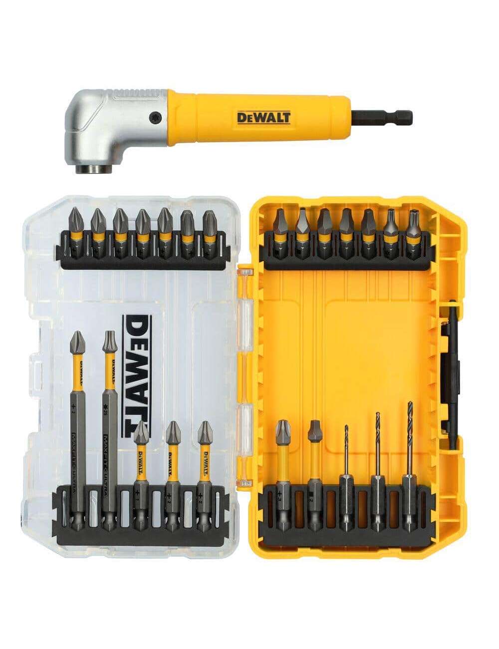 MAXFIT ULTRA Steel Drill and Driving Bit Set with Right Angle Attachment (25-Piece)