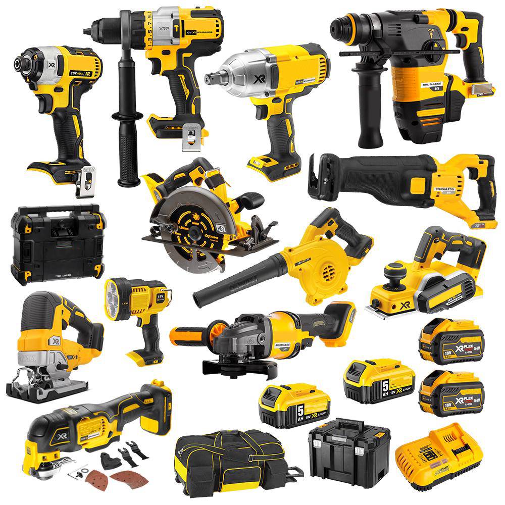 🔥(32-Tool Set )💥Clearance Sale🔥DE 20-VOLT MAX LITHIUM ION BEST CORDLESS COMBO KIT