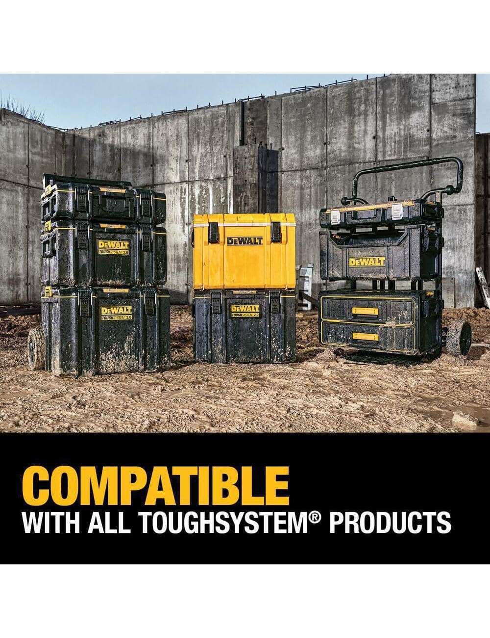 TOUGHSYSTEM 2.0 24 in. Tower Tool Box System (3 Piece Set)