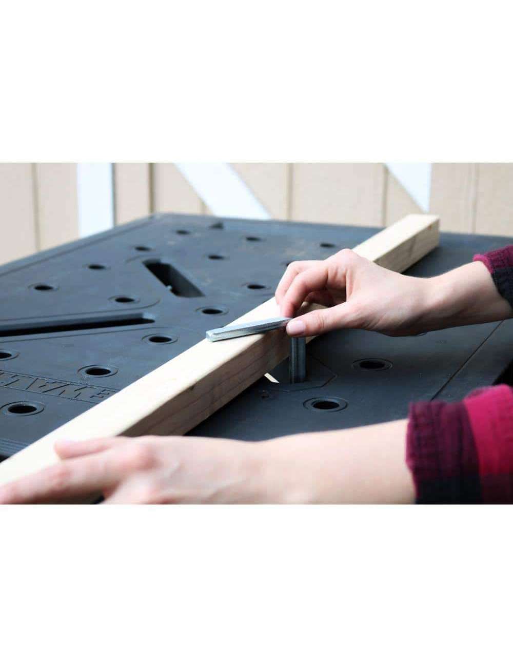 33 in. H Plastic Folding Portable Workbench