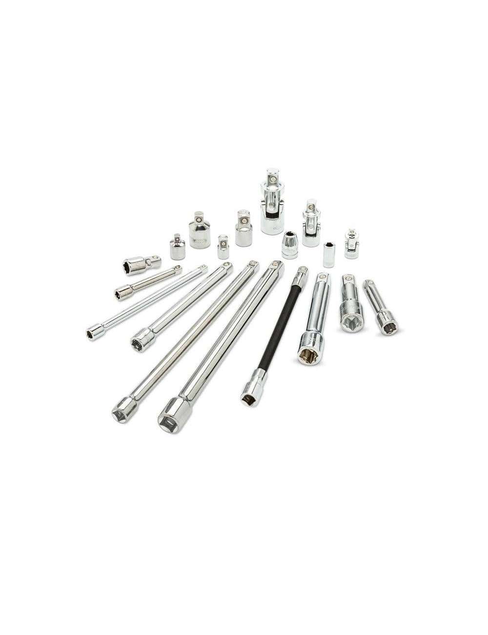 1/4 in., 3/8 in., 1/2 in. Drive Accessory Set (19-Piece)