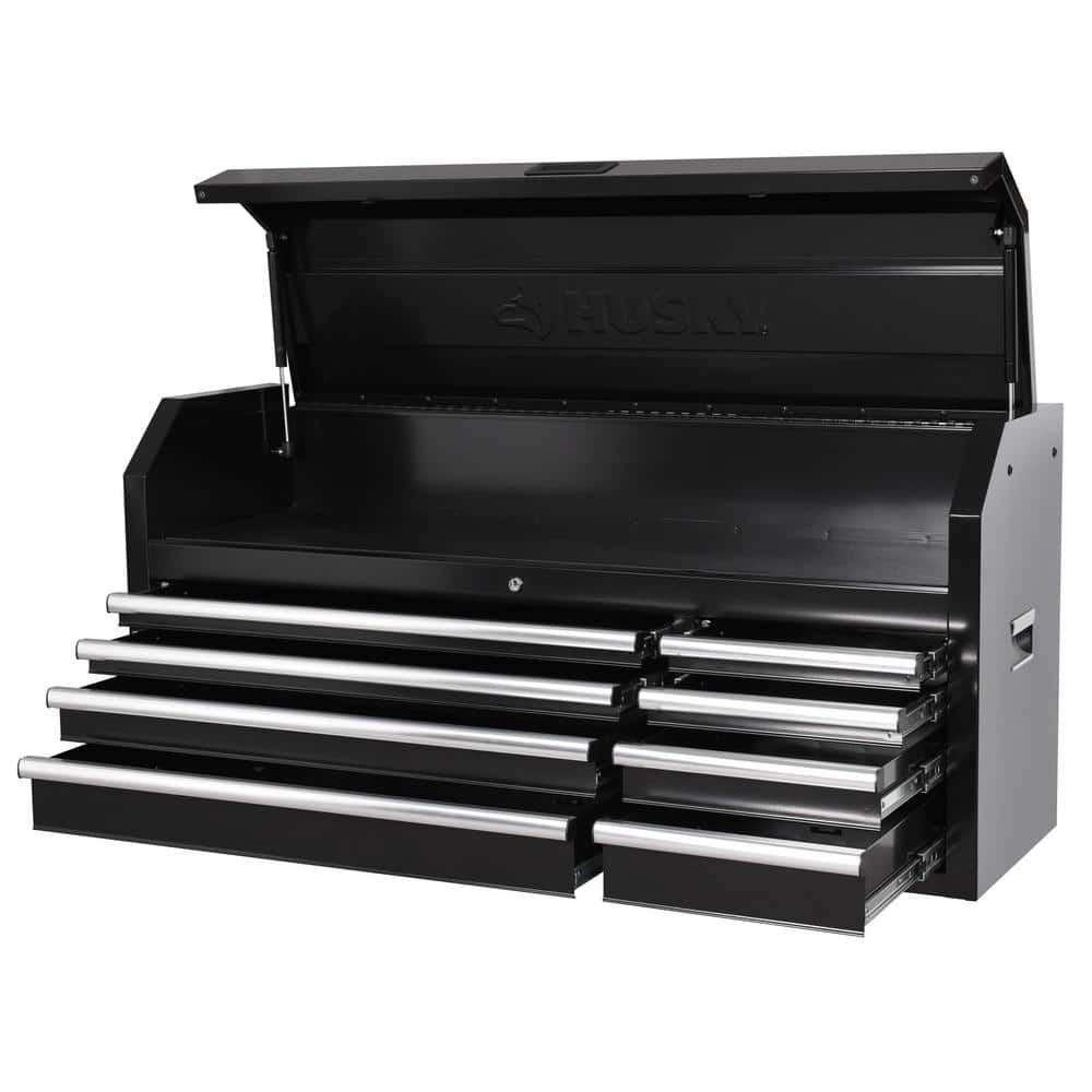 Modular 52 in. 8 Drawer Black Top Tool Chest