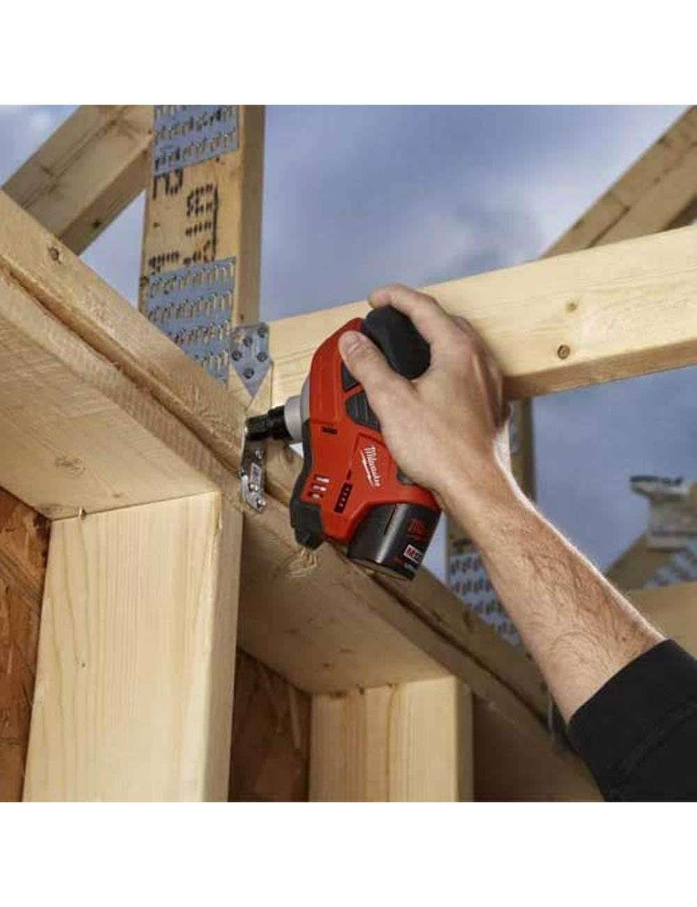 M12 12-Volt Lithium-Ion Cordless Palm Nailer Kit with One 1.5Ah Battery, Charger and Tool Bag