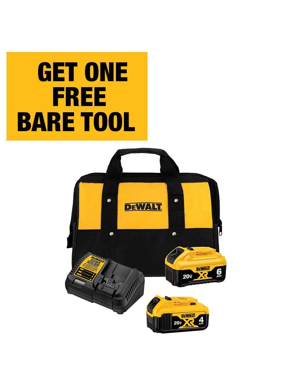 20V MAX XR Premium Lithium-Ion 6.0Ah and 4.0Ah Starter Kit