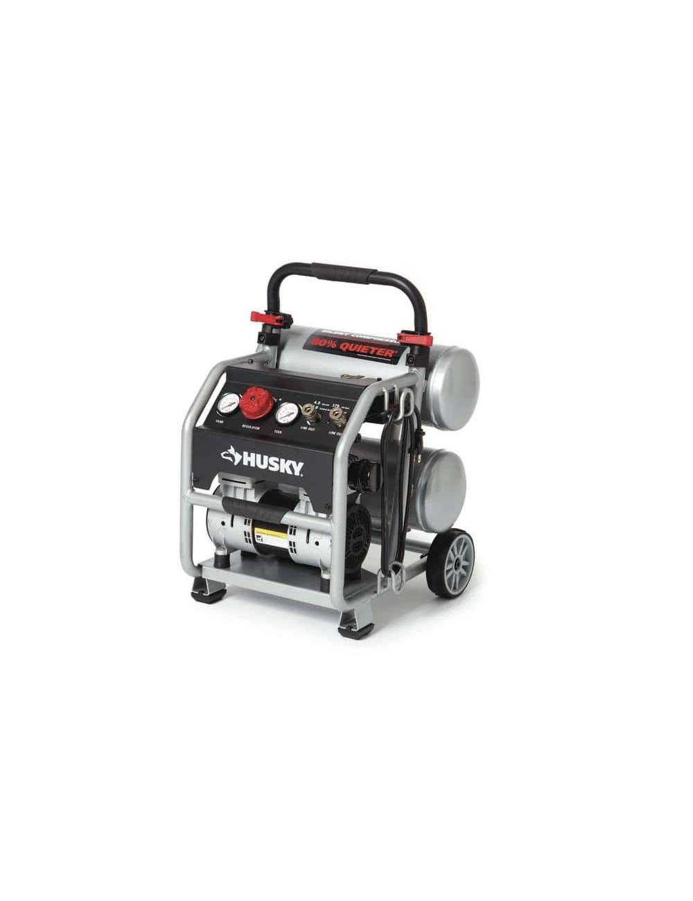 4.5 Gal. Portable Electric-Powered Silent Air Compressor