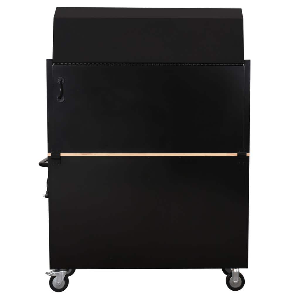 Modular 52 in. W 10 Drawer Black Mobile Workbench Cabinet with 8 Drawer Top Tool Chest