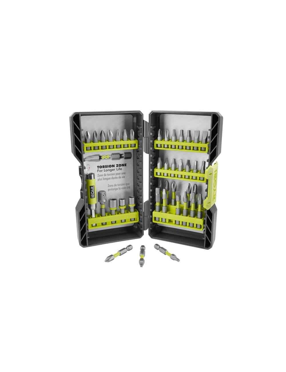 Bi-Metal Impact Rated Screwdriver Drill Bit Kit (40-Piece)