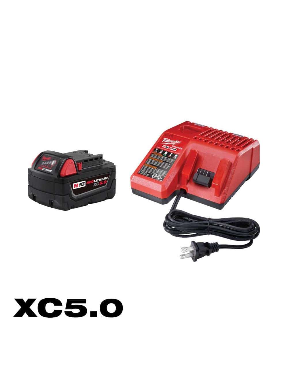 M18 18-Volt Lithium-Ion XC Starter Kit with One 5.0Ah Battery and Charger