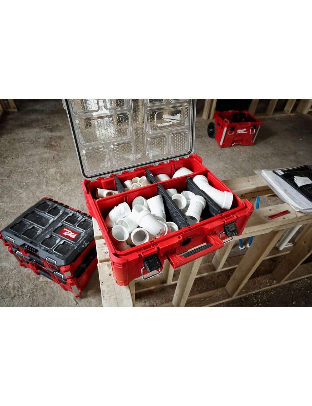 PACKOUT 20 in. Deep Organizer with 6 Compartments and Quick Adjust Dividers