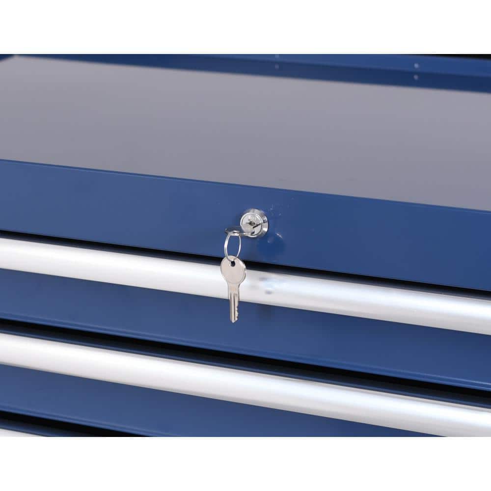 36 in. 12 Drawer Blue Tool Chest Combo