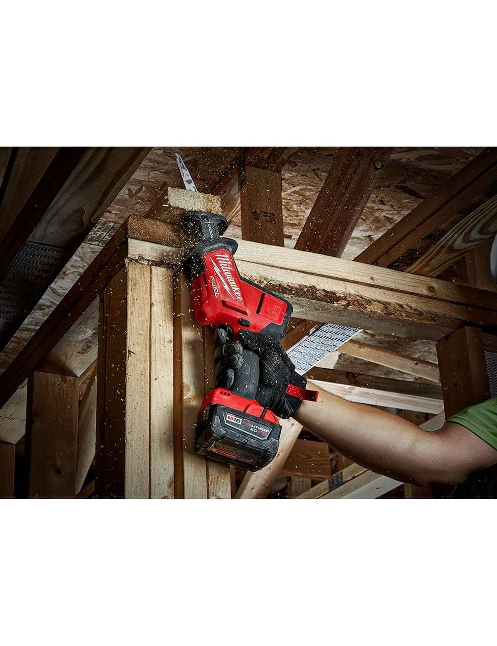 M18 FUEL 18V Lithium-Ion Brushless Cordless HACKZALL Reciprocating Saw w/(2) 5.0 Ah Batteries & Charger