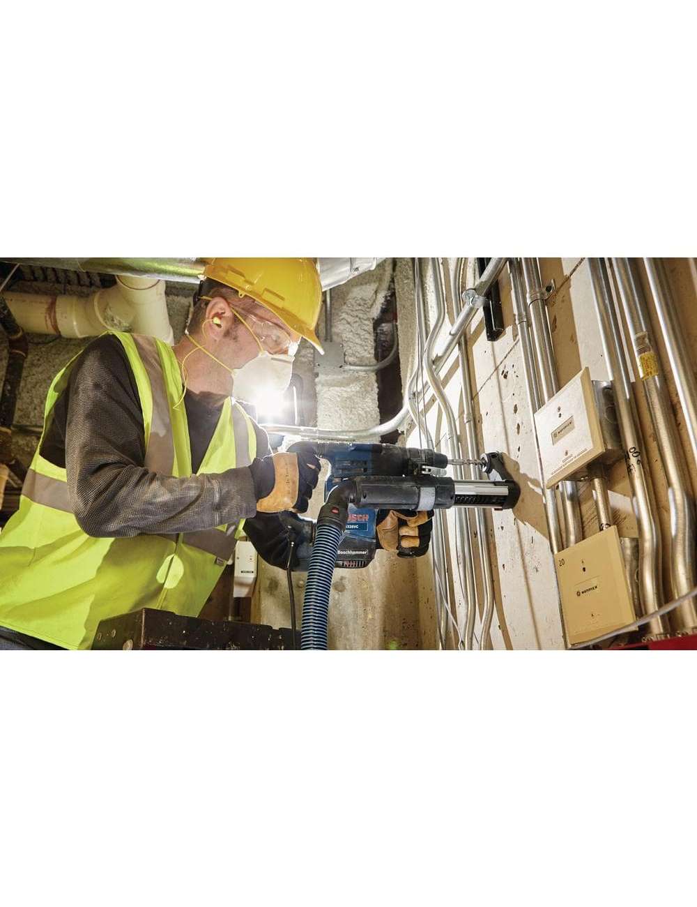 8 Amp 1-1/8 in. Corded Variable Speed SDS-Plus Concrete/Masonry Rotary Hammer Drill with Depth Gauge and Carrying Case