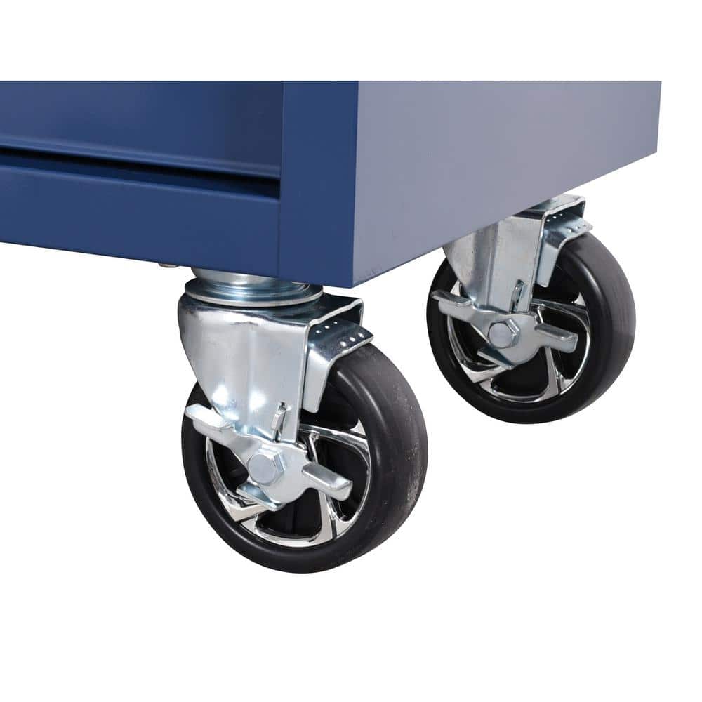 36 in. 12 Drawer Blue Tool Chest Combo