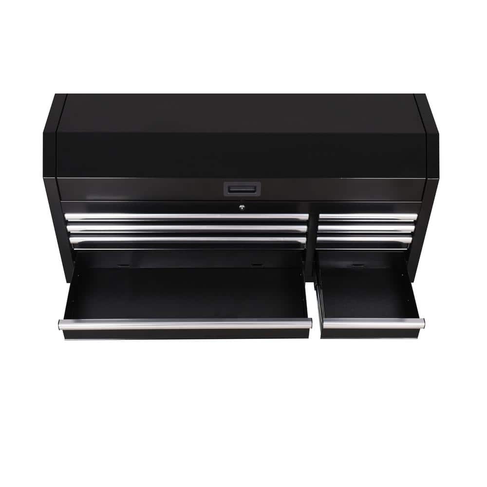 Modular 52 in. 8 Drawer Black Top Tool Chest