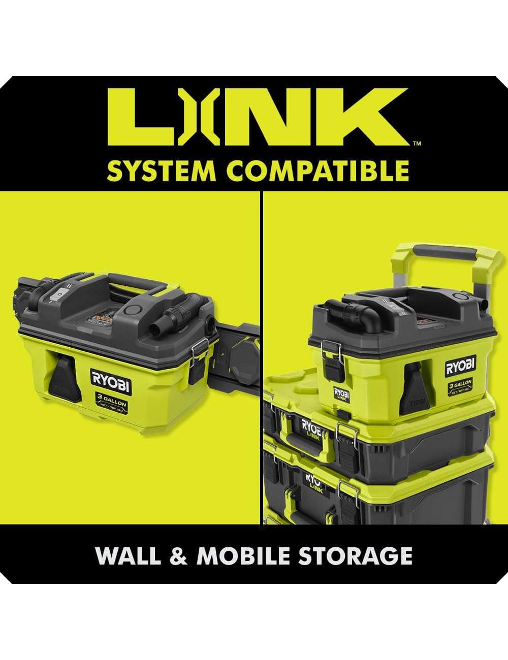 ONE+ 18V LINK Cordless 3 Gal. Wet/Dry Vacuum (Tool Only)