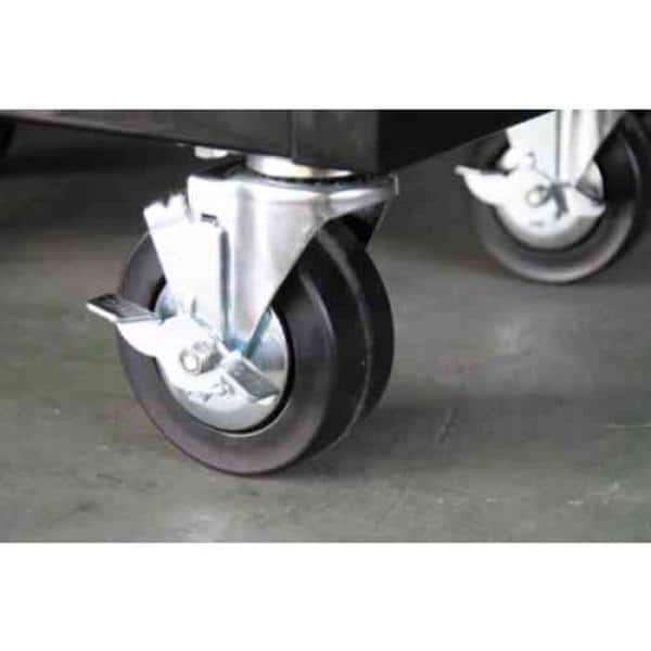 41 in. W x 24 5 in. D Standard Duty 16 Drawer Combination Rolling Tool Chest and Top Tool Cabinet Set in. Gloss Black