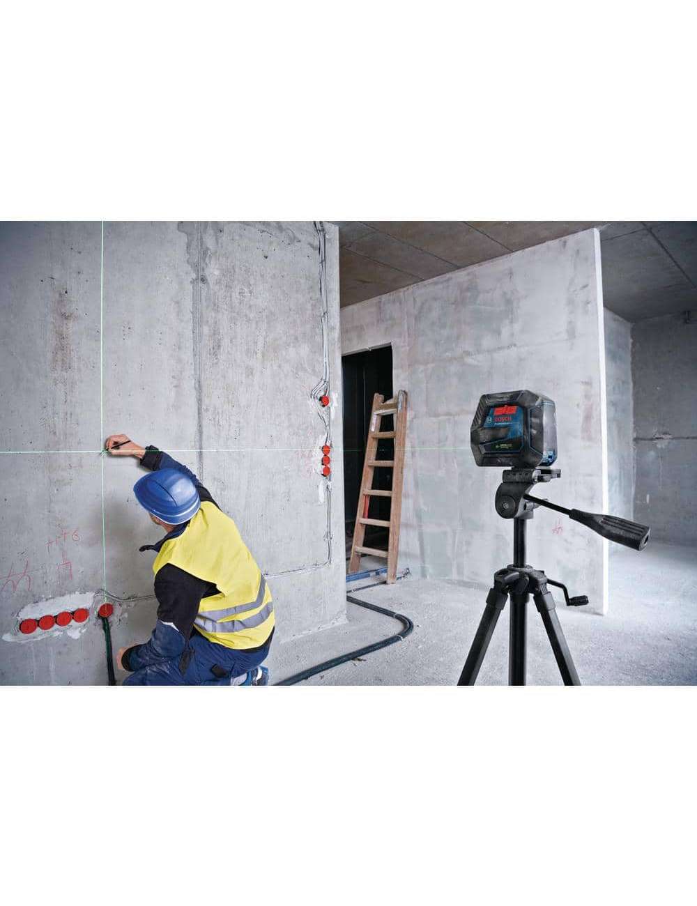 100 ft. Green Combination Laser Level Self Leveling with VisiMax Technology, Fine Adjustment Mount & Hard Carrying Case