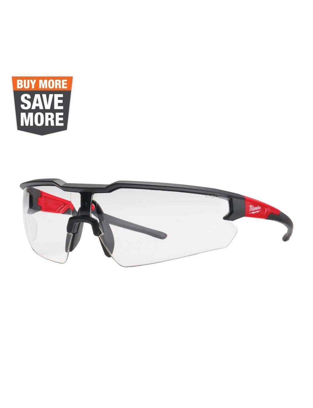 Safety Glasses with Clear Anti-Scratch Lenses (3-Pack)